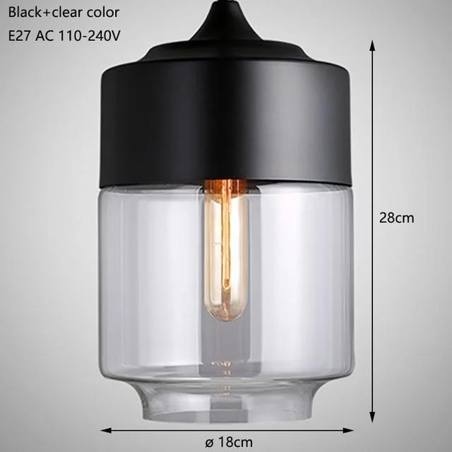 Nordic Modern loft hanging Glass Pendant Lamp Fixtures E27 E26 LED (D58)(LL1)(LL6)(LL3)