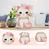 2D Flat DIY Cat Acrylic Shaking Head Diamond Painting Tabletop Ornaments Kit