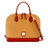 D & B Pebble Grain Zip Satchel[Buy 2 Get Freeshipping]