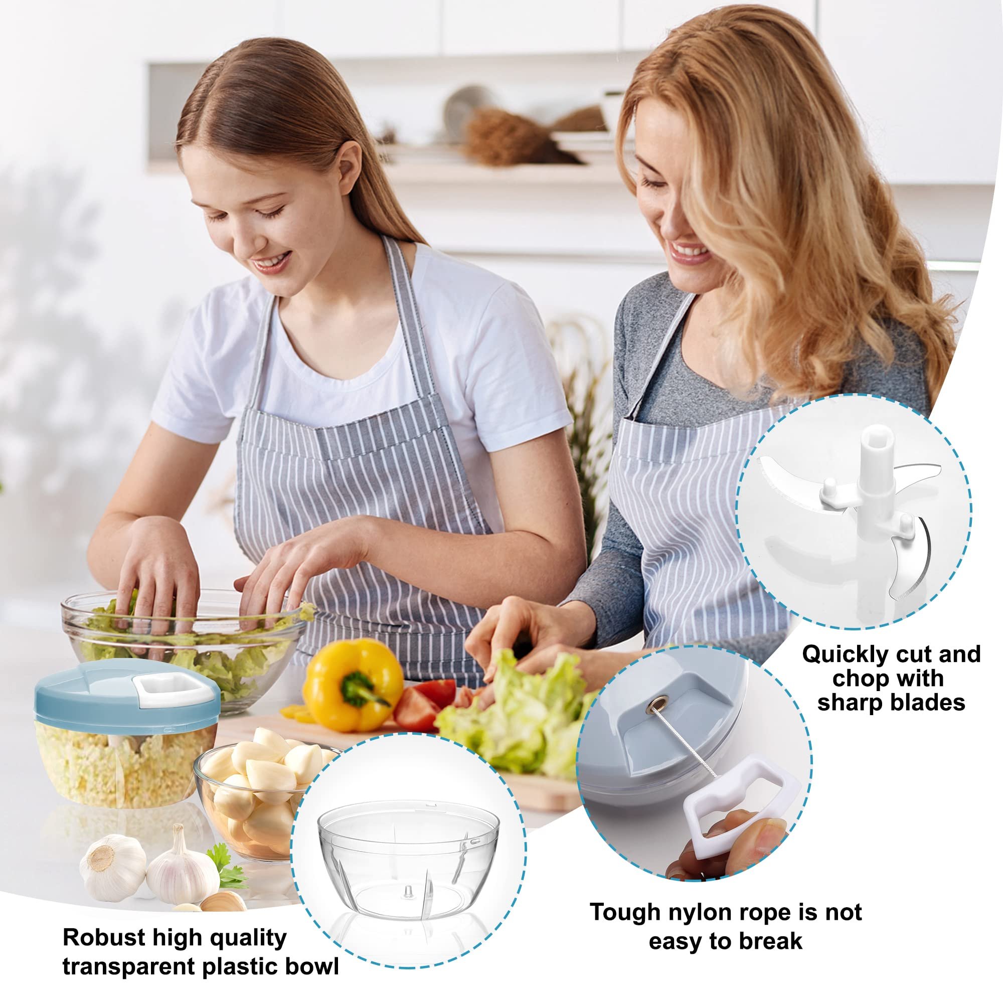 Multi-Functional Manual Food Chopper