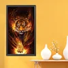 Diamond Painting-DIY Full Round Drill Tiger（40*80cm）