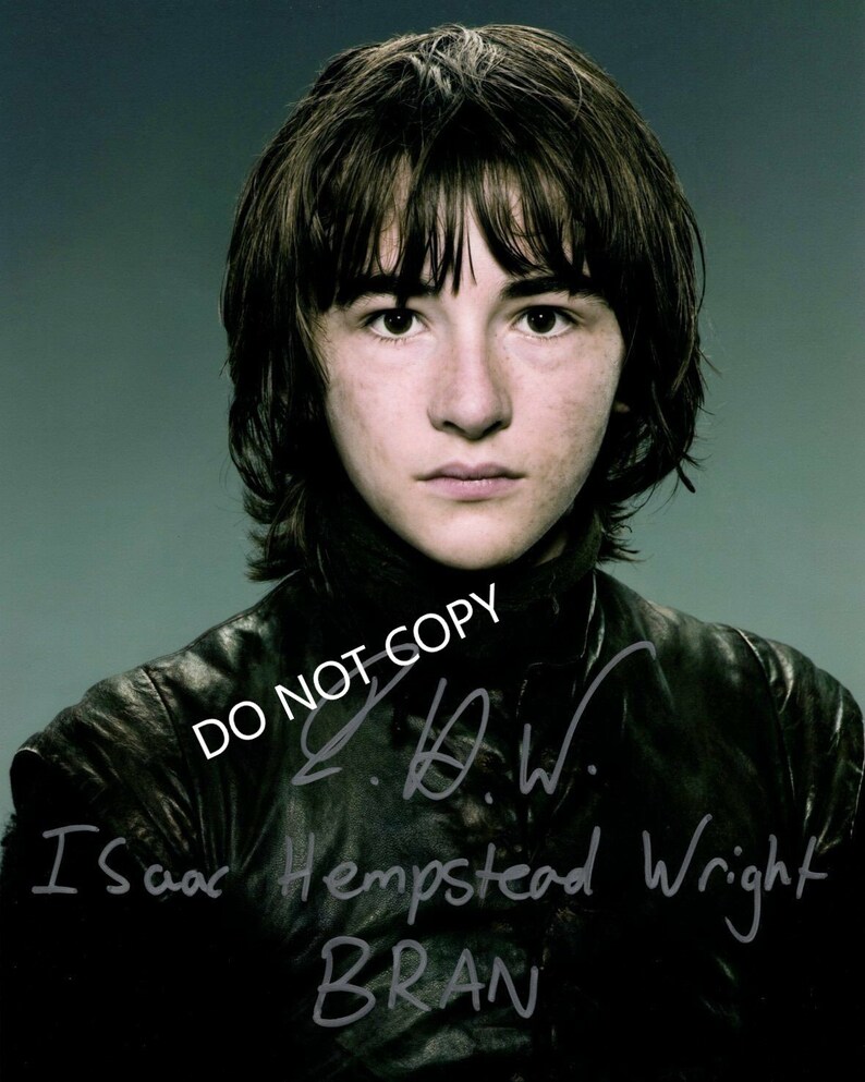 ISAAC HEMPSTEAD Game Of THRONES 8 x10 20x25 cm Autographed Hand Signed Photo Poster painting