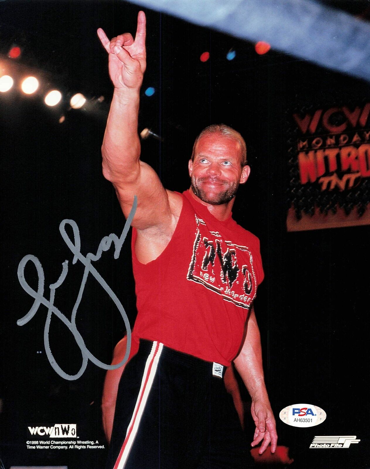 Lex Luger Lawrence Pfohl signed 8x10 Photo Poster painting PSA/DNA COA WWE Autographed Wrestling