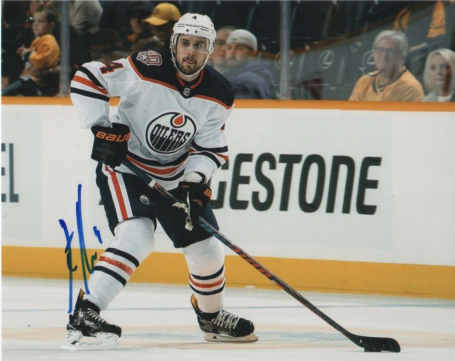 Edmonton Oilers Kris Russell Autographed Signed 8x10 Photo Poster painting NHL COA #8