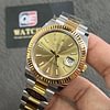 Rolex DateJust 41 m126333-0009 Two Tone Yellow gold on Oyster with Yellow Gold Dial Super clone