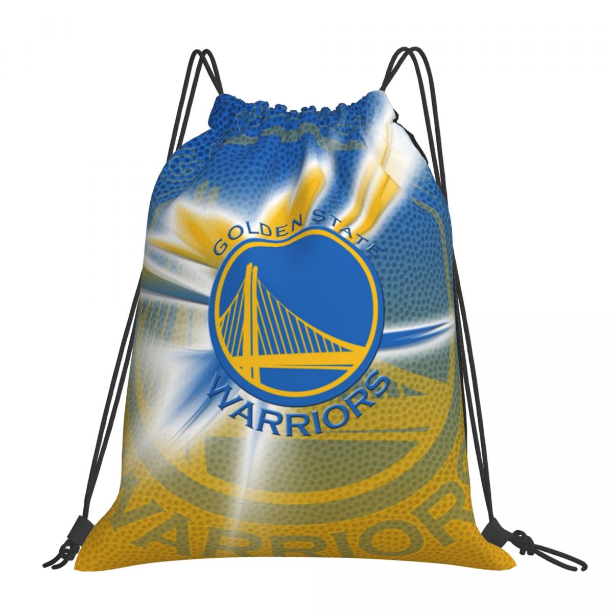 Golden State Warriors Creative Logo Waterproof Adjustable Lightweight Gym Drawstring Bag