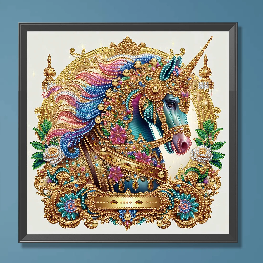 Diamond Painting - Partial Special Shaped Drill - Unicorn(Canvas|30*30cm)