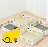 Foldable Portable 2-in-1 Cat Litter Box Double Layer Waterproof Travel Litter Box