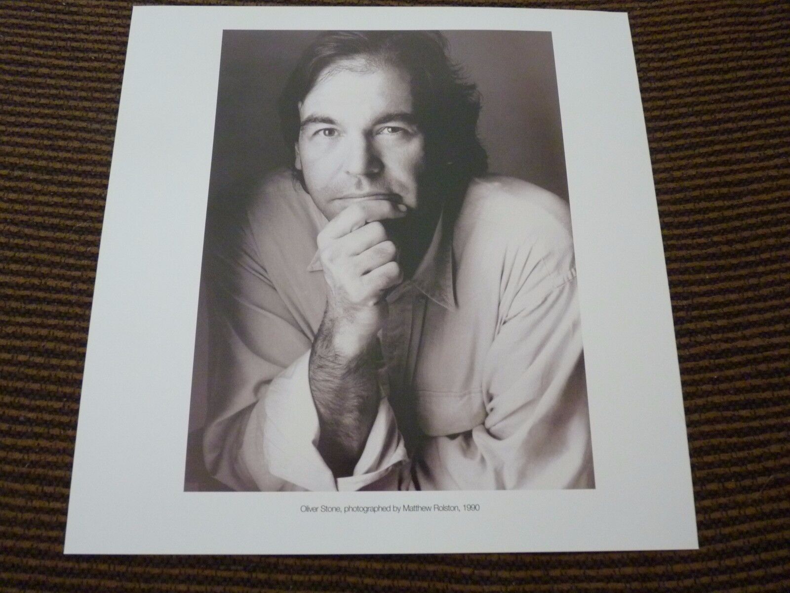 Single Page 2 Sided Oliver Stone Demay Vardas Coffee Table Book Photo Poster painting