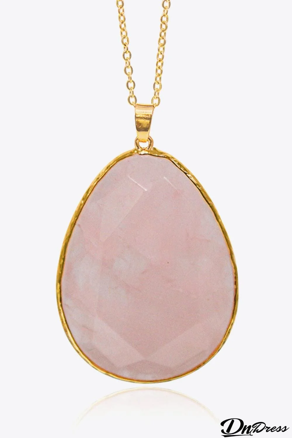 Contrast Teardrop Crystal Pendant