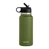 40oz Insulated Cup Mug Straw Lid Stainless Steel Thermos Water Bottle Wide Mouth