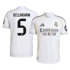 BELLINGHAM #5 Real Madrid Home Authentic Soccer Jersey 2025/26