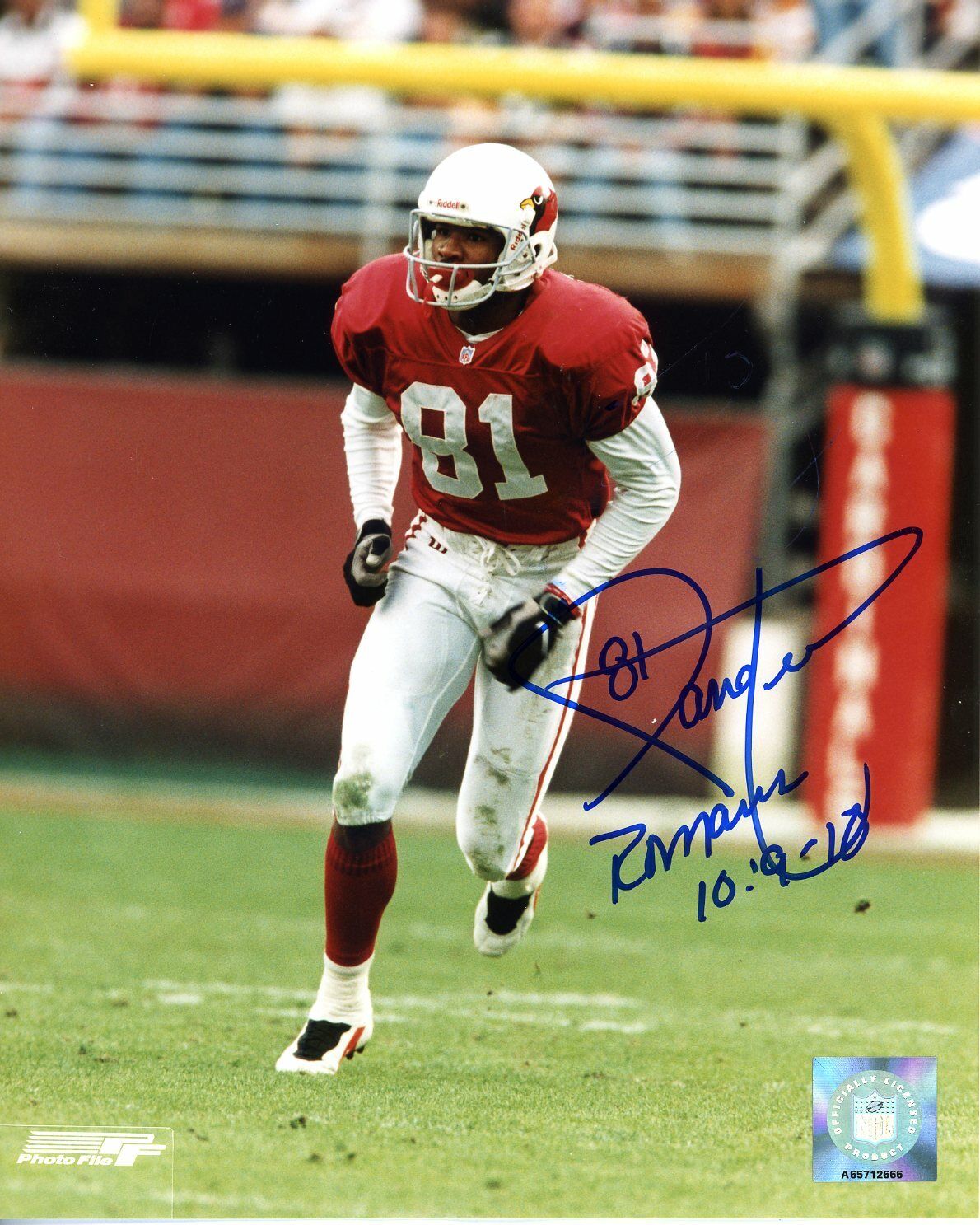 Frank Sanders autographed 8x10 Arizona CardinalsS125