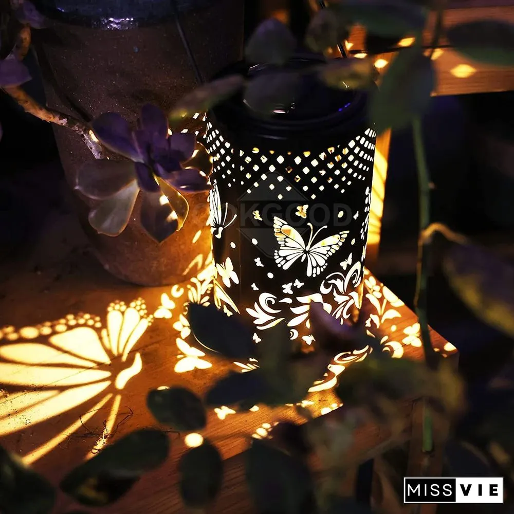 Waterproof Solar Metal Lantern For Outdoor Decoration