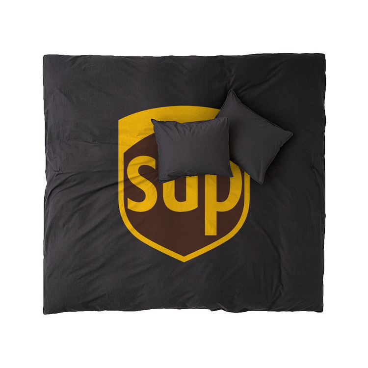 UPS SUP, Logo Parody Duvet Cover Set