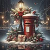 Christmas Mailbox-11CT Stamped Cross Stitch 45*45cm/17.72*17.72in