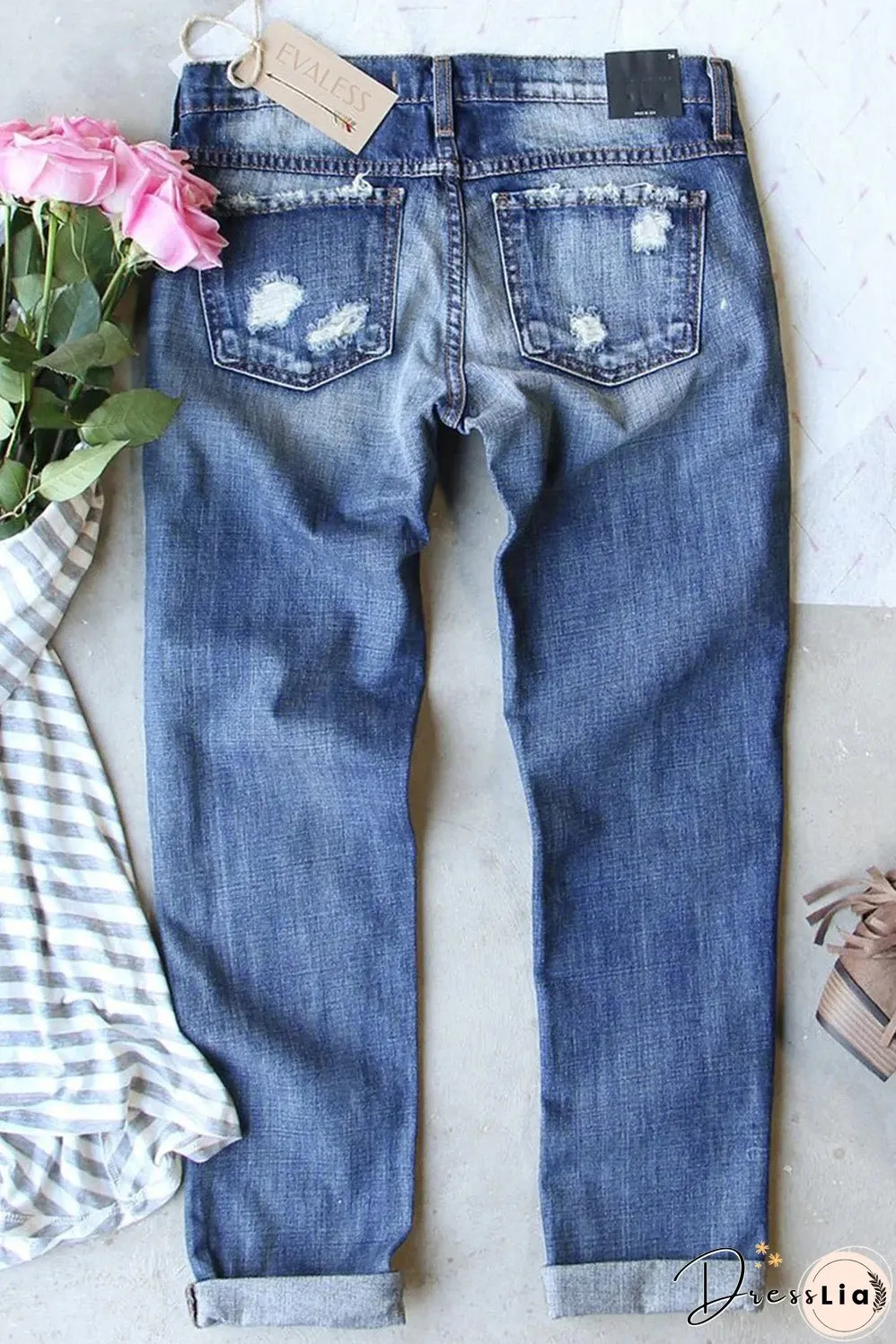 Christmas Santa Claus Boyfriend Jeans