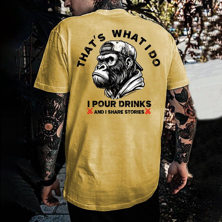 That's What I Do I Pour Drinks And I Share Stories T-shirt
