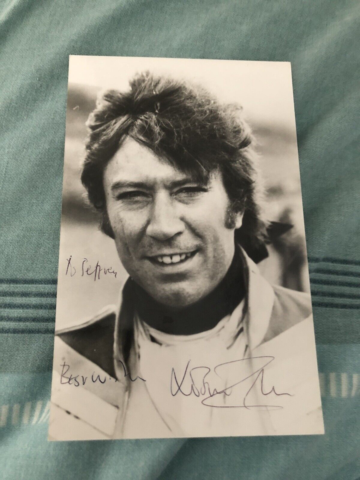 ROBIN ELLIS (POLDARK) SIGNED Photo Poster painting