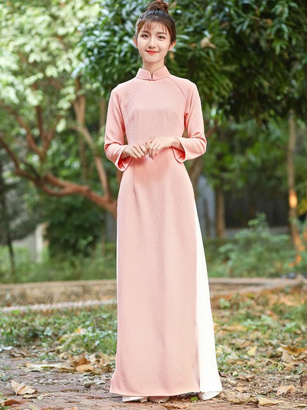 pink ao dai