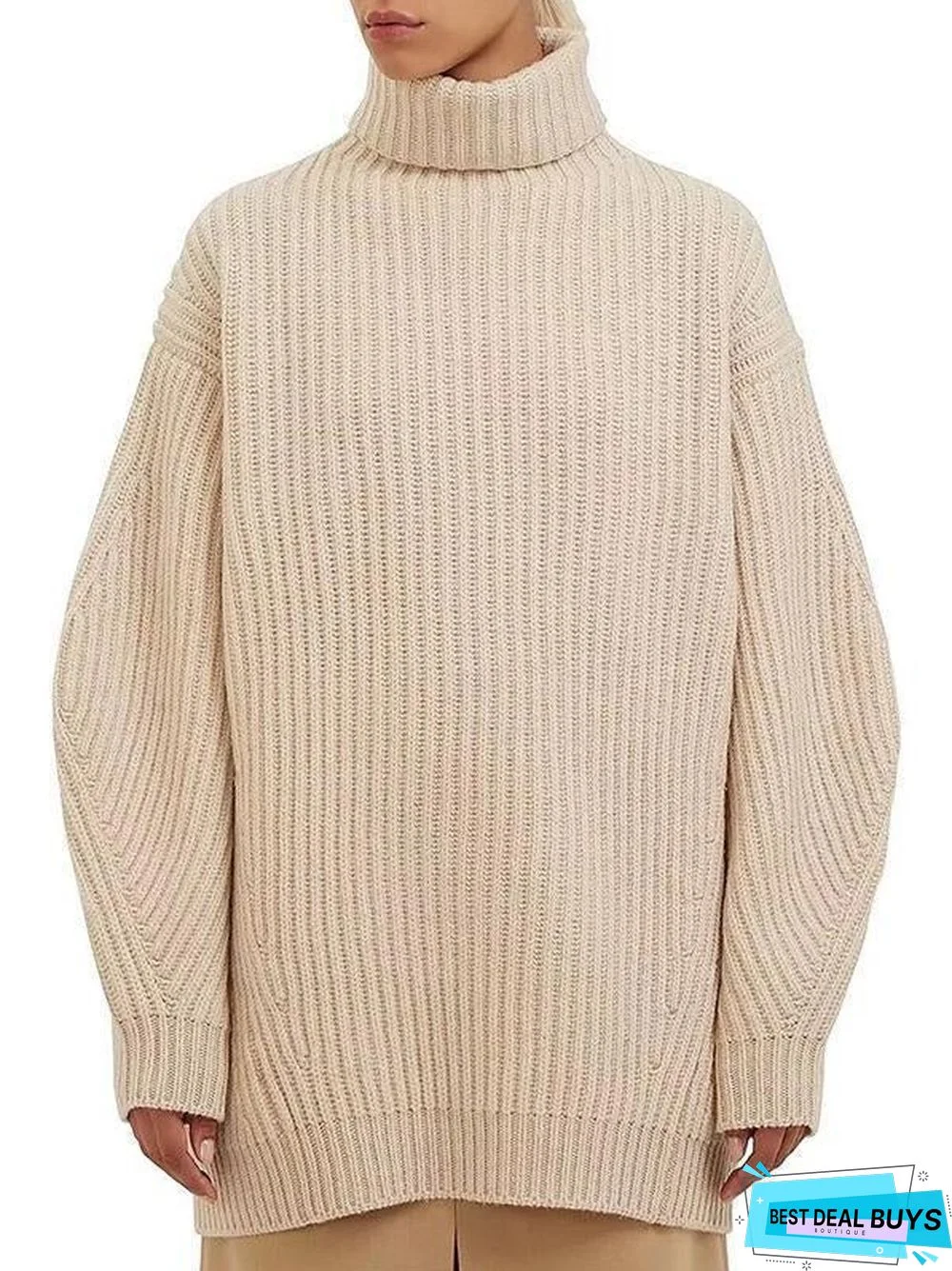 Round Neck Loose Knitting Sweater