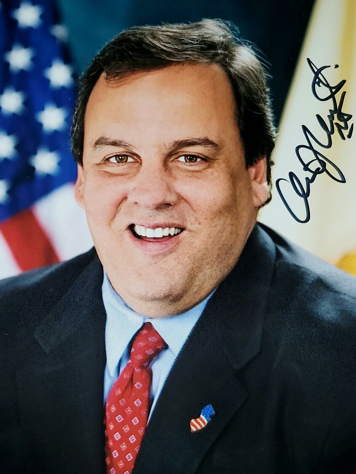 Chris Christie Hand Signed Autograph Photo Poster painting New Jersey Governor Republican GOP