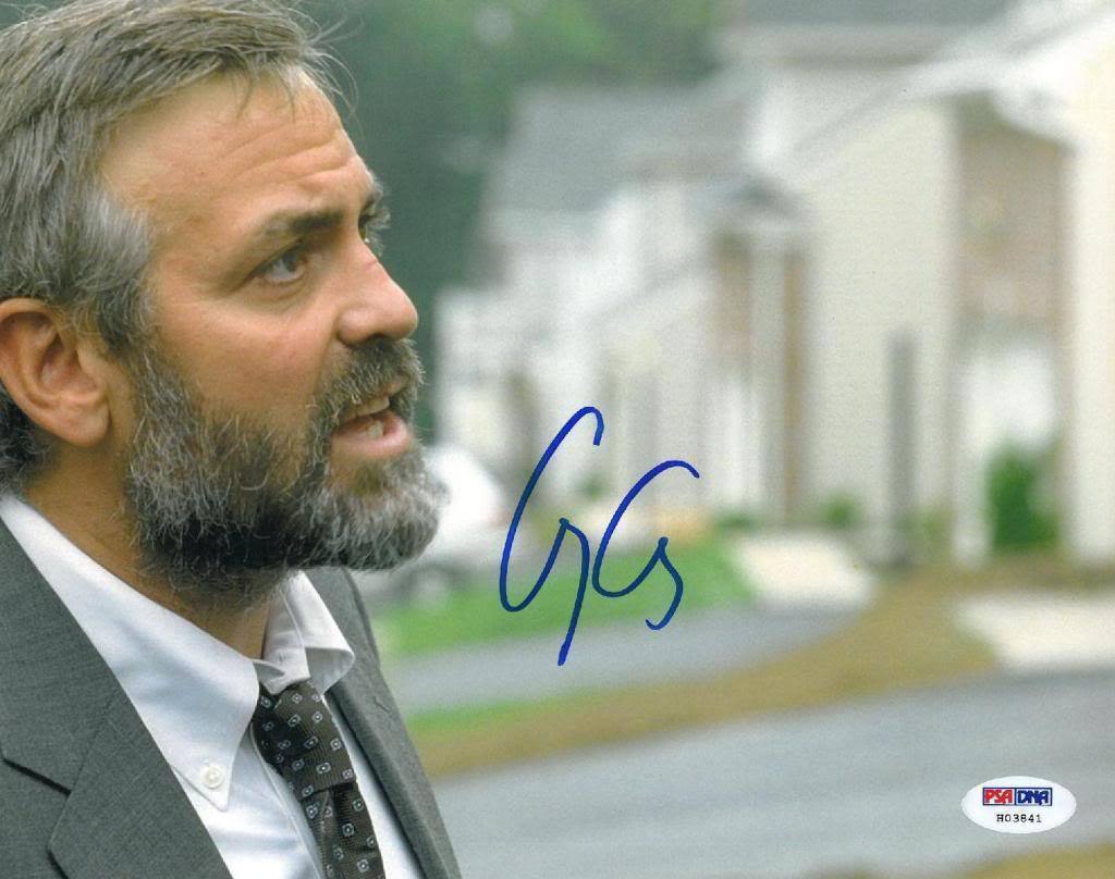 George Clooney Signed Authentic Autographed 8x10 Photo Poster painting (PSA/DNA) #H03841