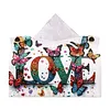 DIY PU Diamond Painting Tissue Box Kit Desktop Tissue Holder with Rhinestone Diamond Desk Decorative Tissue Box for Adults Desktop Storage Organizer (Love)