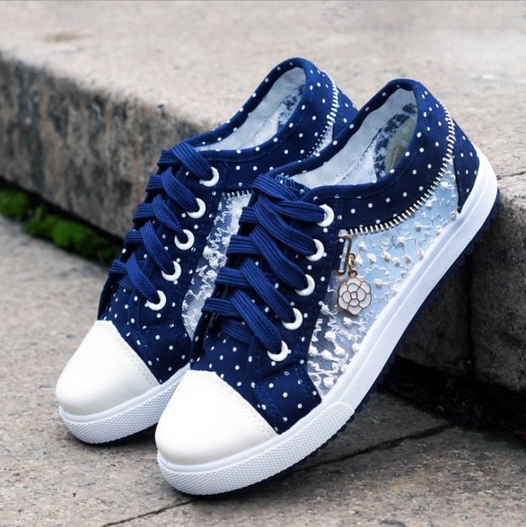 Vulcanize Shoes Women Canvas Chic High Top Denim Leisure Footwear Womens All-match Flat Zipper Walkin Korean Ladies Breathable