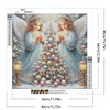 (40*40cm)Xmas Tree Angel - Full Round Drill Diamond Painting