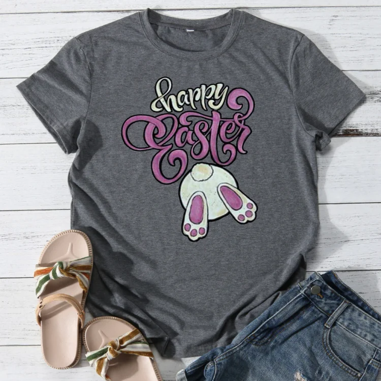 Happy easter T-shirt Tee -013435-Annaletters
