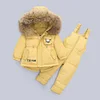 Kid Baby Girl Down Suits Thicken Winter 2 Pcs Sets