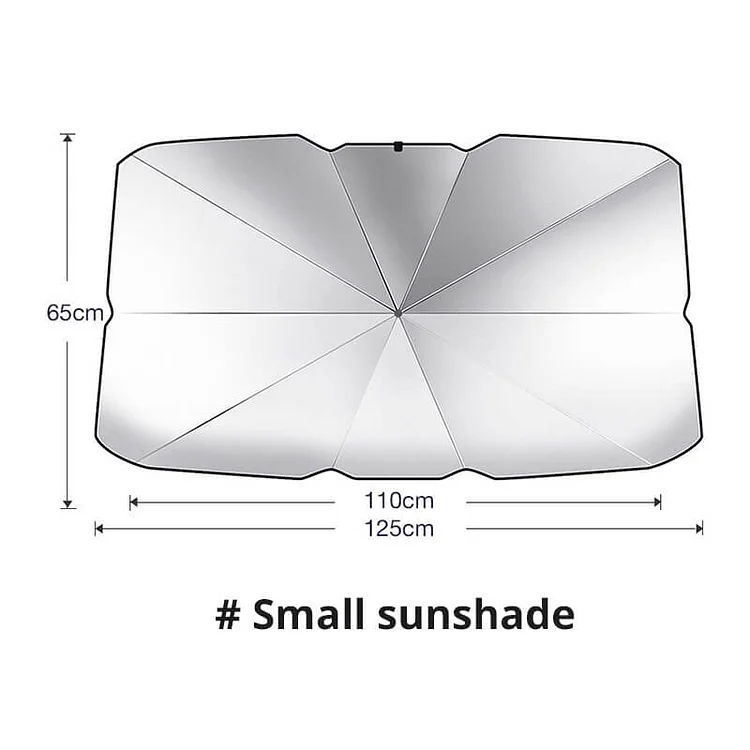The retractable folding sunshade of the automobile\'s front windshield