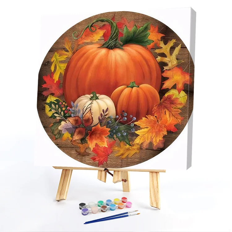 Oil Paint By Numbers - Pumpkin - 40*40CM