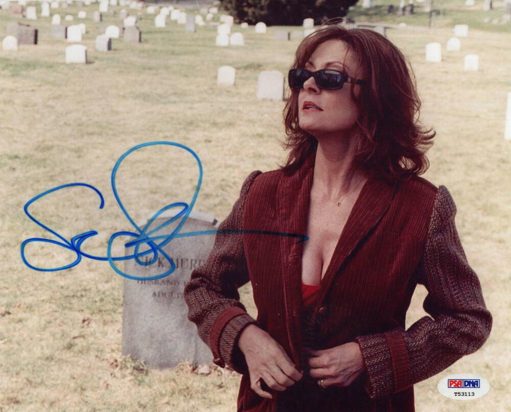 SUSAN SARANDON SIGNED AUTOGRAPH 8x10 Photo Poster painting - HOT, THE CLIENT, ROCKY HORROR PSA