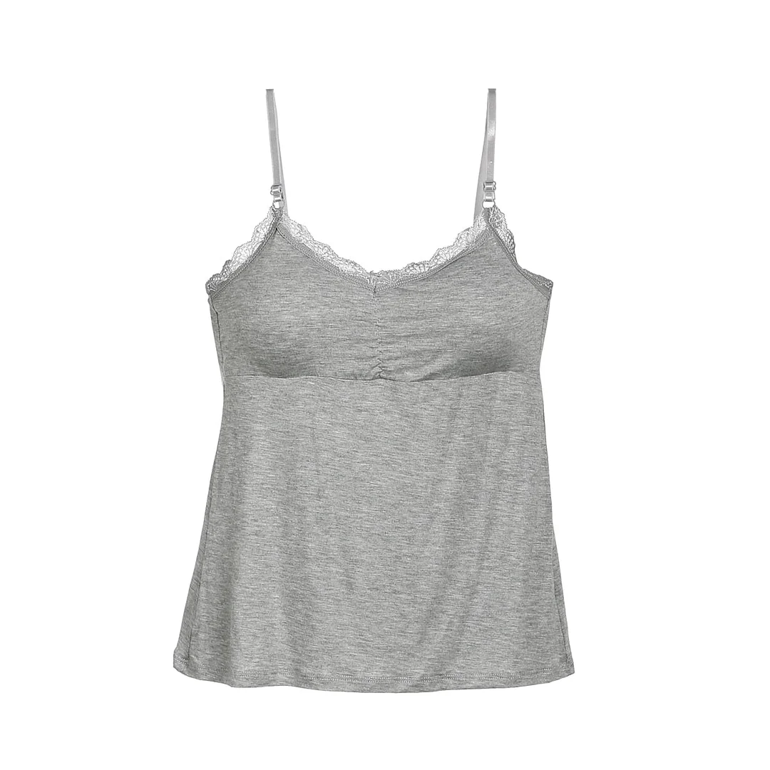 2020 Summer Lace Padded Camisole Women Tops Bras Seamless Bra Padded Solid Tank Top Straps Sleepwear Nightwear Pajamas Soft