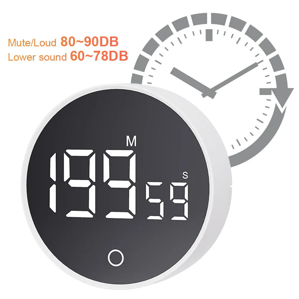 Magnetic LED Digital Kitchen Timer Large LED Display Electronic Digital Timer