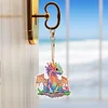 6Pcs DIY Diamond Painting Dragon Keychain