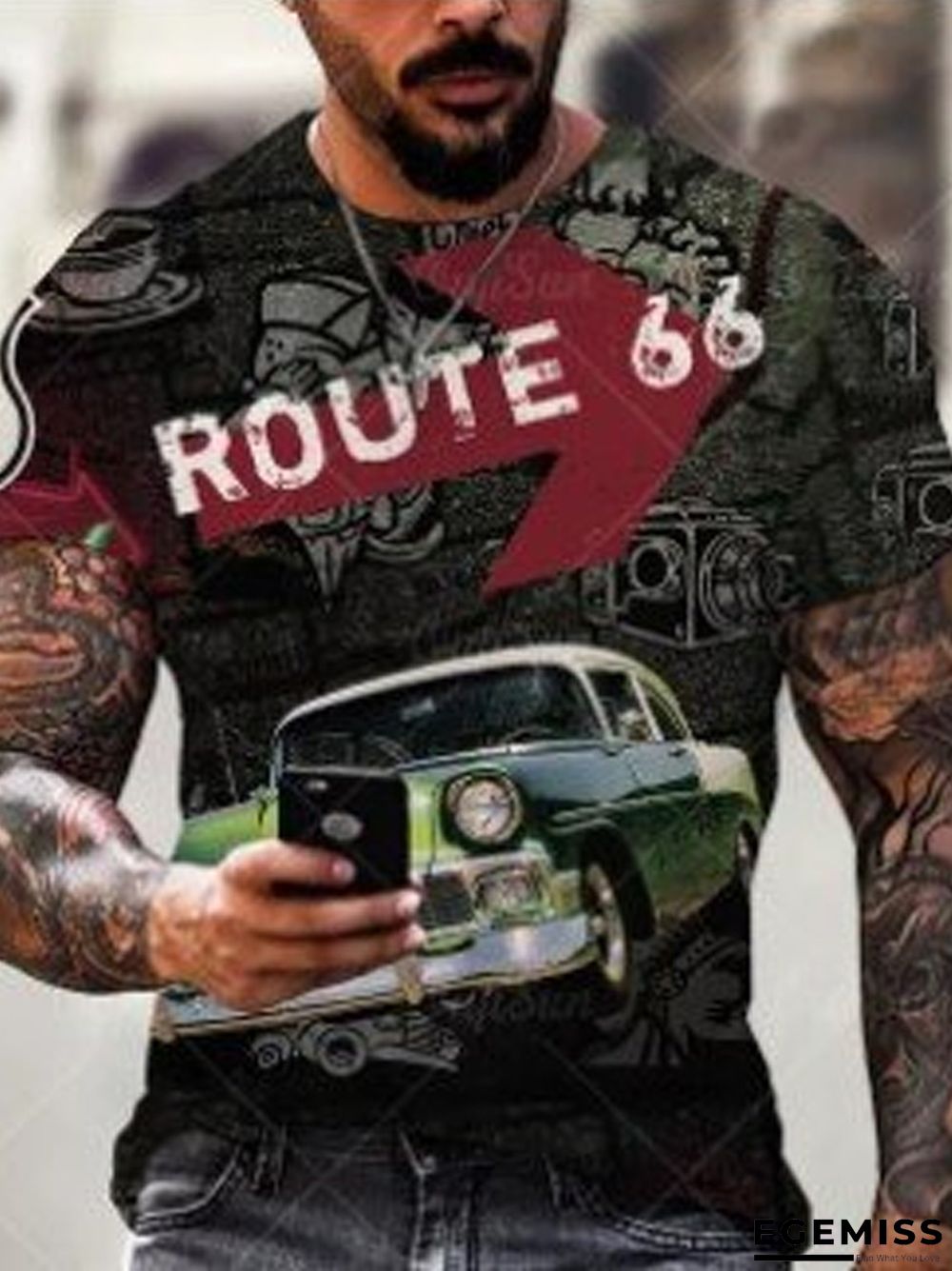 Casual Summer Slim Print Thin Youth T-shirt Trend | EGEMISS