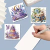 6PCS Cake DIY Diamond Art Greeting Cards Congratulations Cards & Gifts