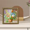 Diamond Painting Special Shaped Drill Plant With Frame(22x22 CM)