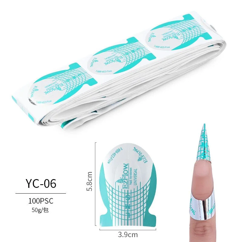 100PC SUV Gel Technology Nail Finger Rest French Nail Phototherapy Extension Used for Nail Extension Nail Mold Tool