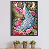 5D DIY Full Round Drill Diamond Painting Peacock Kit Home Decoration Art(E2717)