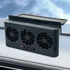 Solar Car Exhaust Fan with 3 Air Outlets Car Radiator Cooling Fan for All Cars