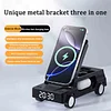 4 in 1 Car Style Wireless Charging Station 20W Fast Wireless Charging for Apple Devices for iPhone 15/14/13/12 Series for AirPods Pro/3/2, for Apple Watch/iWatch