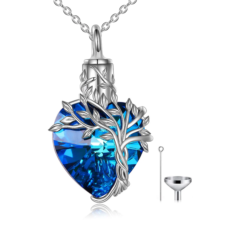 Heart Tree Of Life Urn Necklace