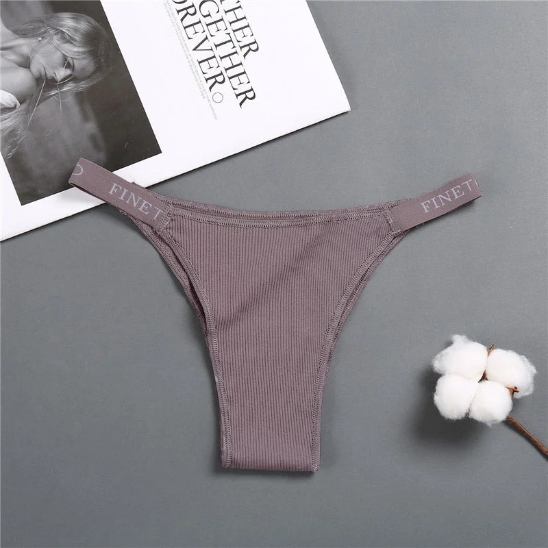 Sexy Lingerie Women Cotton Panties Finetoo Letter Low Waist Female Briefs Underwear Comfortable Underpants Women Intimates M-XL