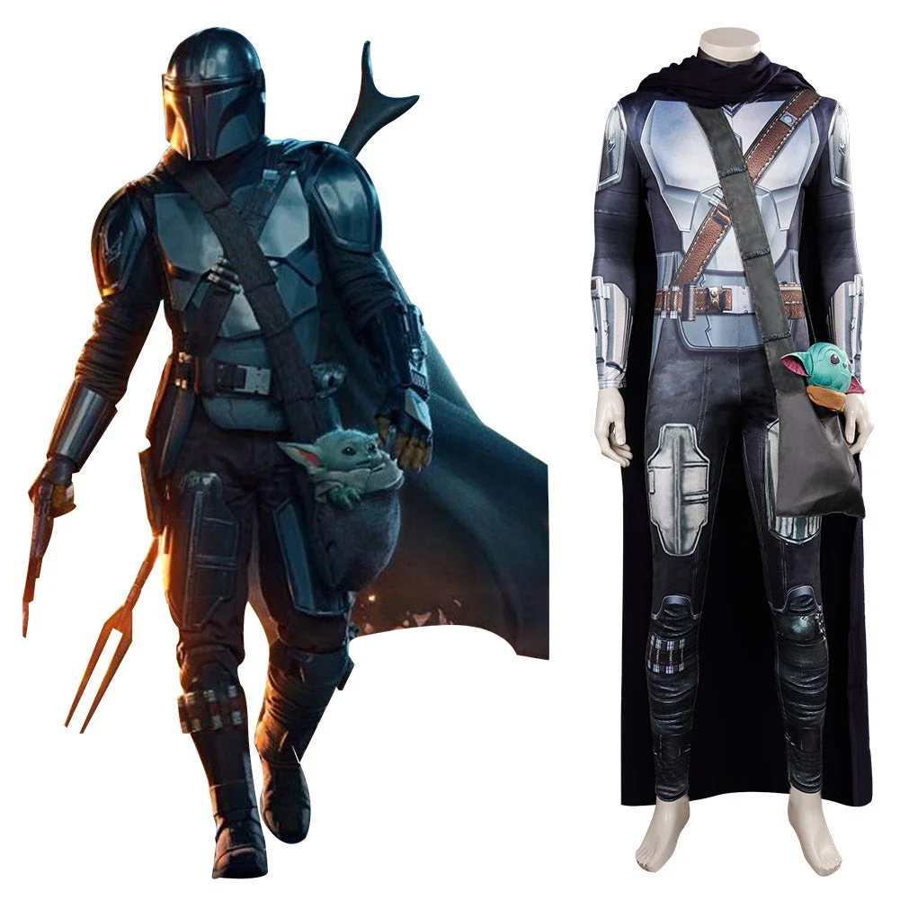 TV The Book Of Boba Fett The Mando Season 3 Cosplay Costume Jumpsuit Cloak Outfits Halloween Suit
