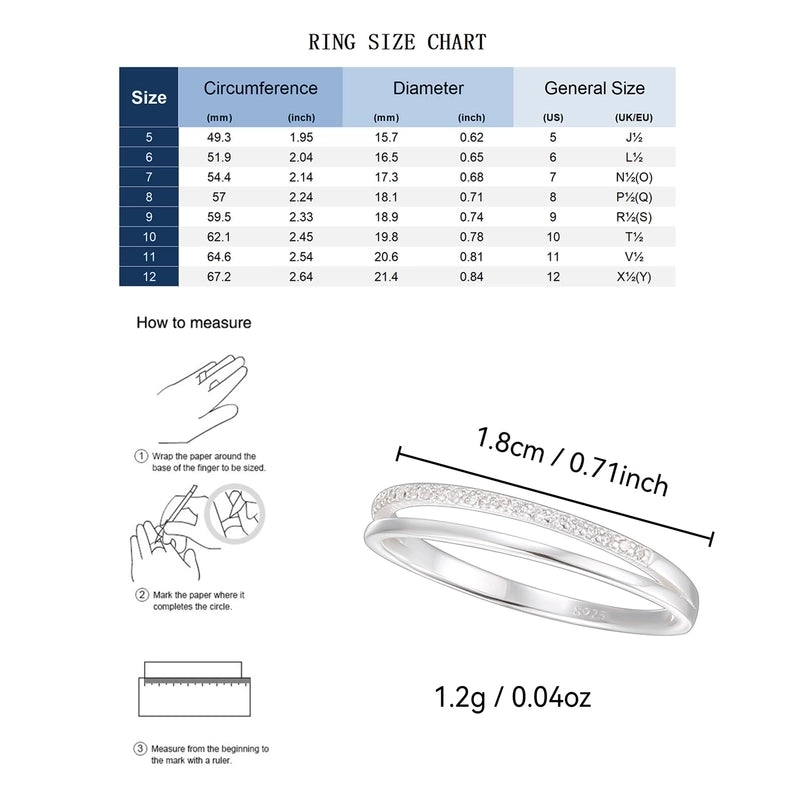 925 Sterling Silver Geometric Rings