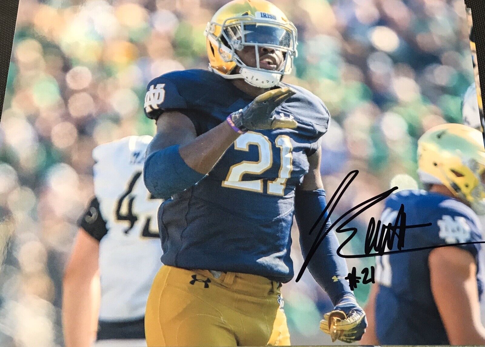 Jalen Elliott Notre Dame Irish hand signed autographed 8x10 football Photo Poster painting ND!